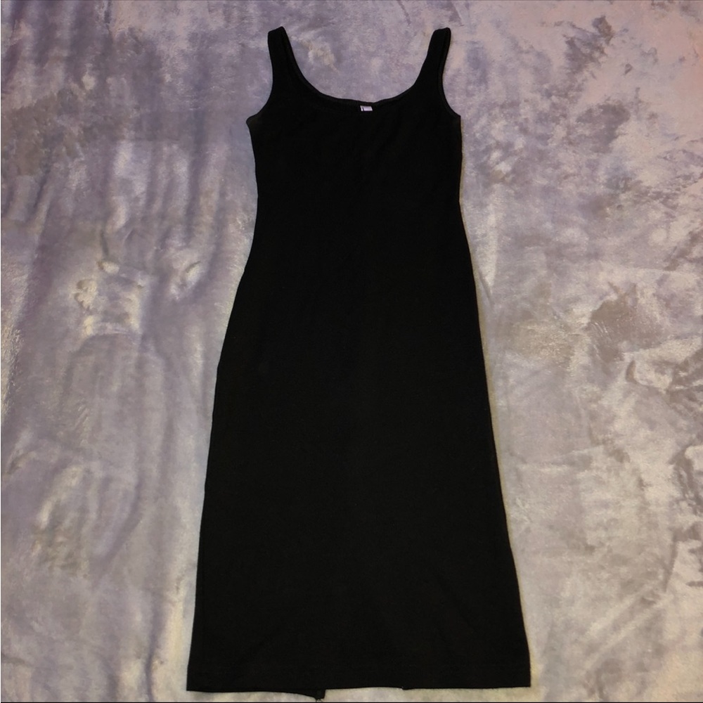 Black American Apparel midi stretchy tight dress